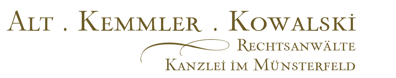 ALT . KEMMLER . KOWALSKI - Rechtsanwälte - Kanzlei im Münsterfeld